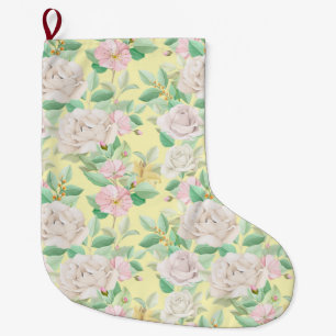Floral Large Christmas Stocking