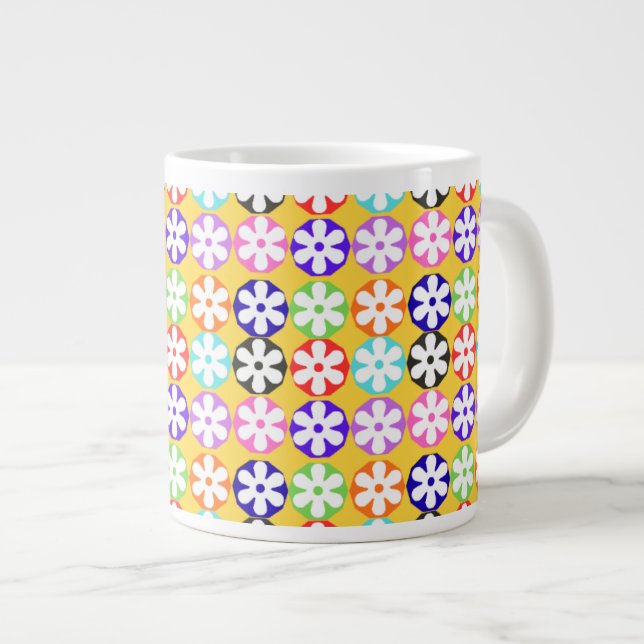 floral large coffee mug (Front Right)