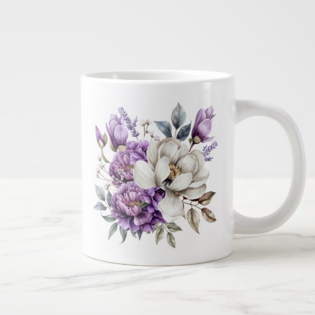 Floral  large coffee mug (Right)