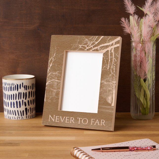 Floral Laser Etched Personalised Photo Display Frames (Left)