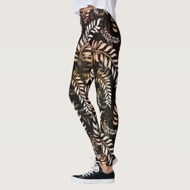 Floral Leaf Leggings (Left)