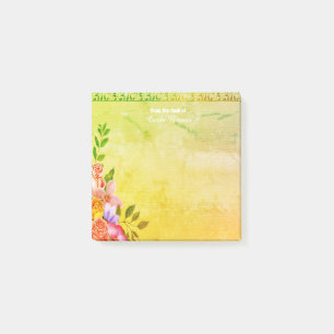 Floral Leaf Post-it Notes