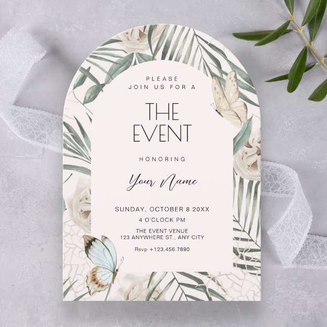 Floral leaves invitation (Creator Uploaded)