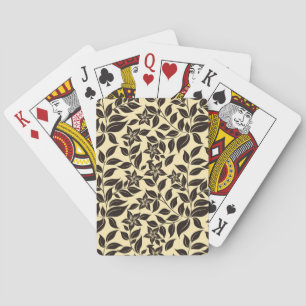 Floral Leaves Pattern-23756 Playing Cards