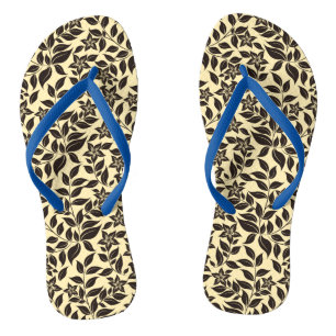 Floral Leaves Pattern-47466 Jandals