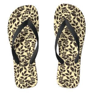 Floral Leaves Pattern-47466 Jandals