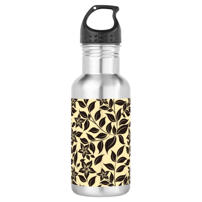 Floral Leaves Pattern-47566 532 Ml Water Bottle (Front)