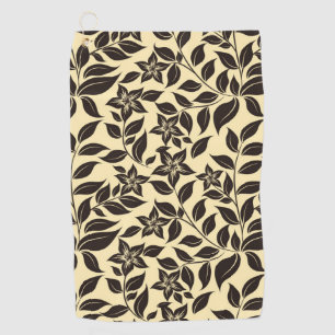 Floral Leaves Pattern-47566 Golf Towel