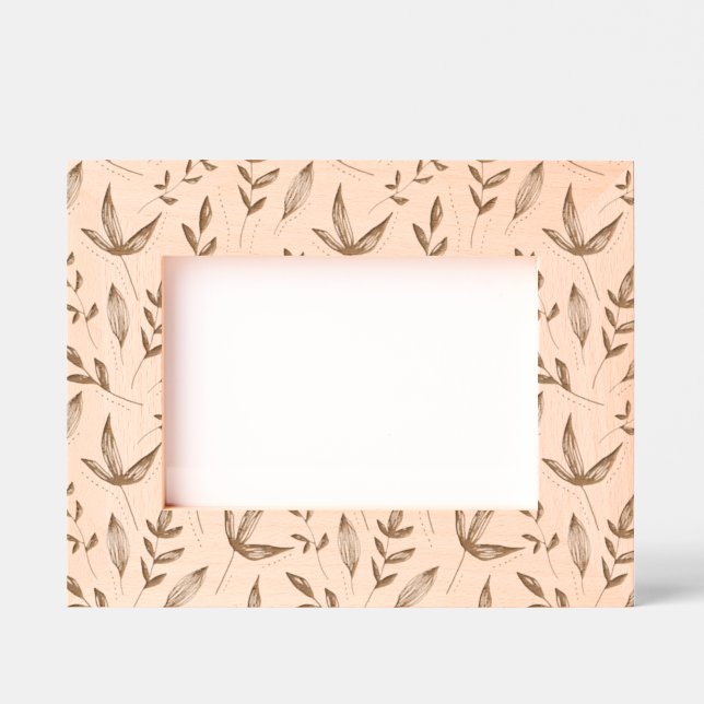 Floral Leaves pattern  Etched Frames (Front)