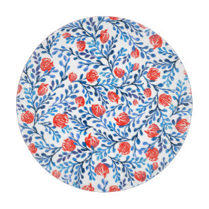 Floral Leaves: Seamless Nature Pattern Cutting Board