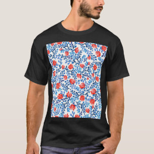 Floral Leaves: Seamless Nature Pattern T-Shirt