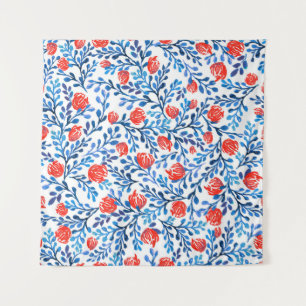 Floral Leaves: Seamless Nature Pattern Tapestry