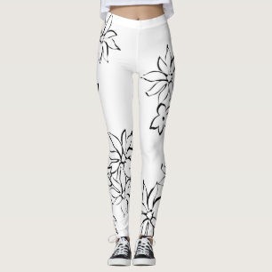 Floral Leggings Chic Minimal Style