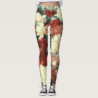 Floral Leggings with Illusion Effect