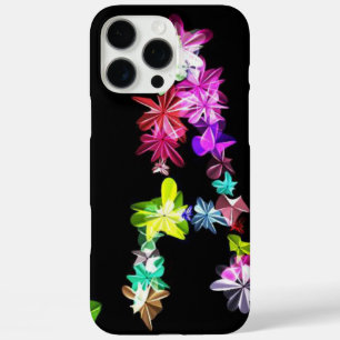 Floral Letter A Art Print iPhone 16 Pro Max Case
