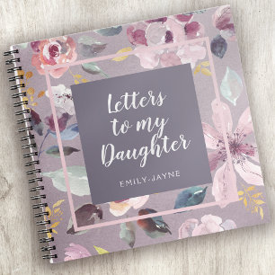 Floral Letters to My Daughter Keepsake Journal