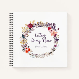 Floral Letters to My Niece Keepsake Journal