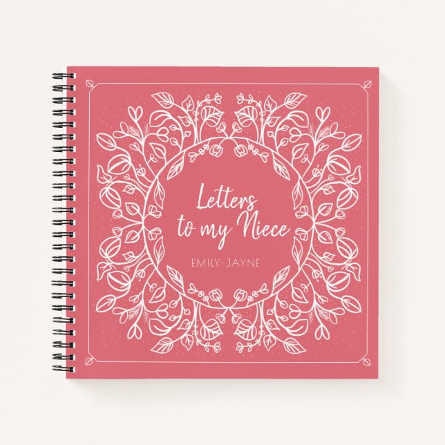 Floral Letters to My Niece Keepsake Journal (Front)