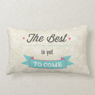 Floral Life Motivational Rose Pattern Cream Pillow