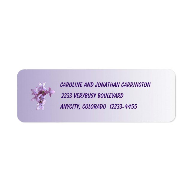 Floral Lilac Flowers (Front)