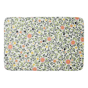 Floral Lines Bath Mat