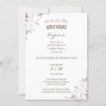 Floral Lines Grass Honeymoon Shower Invitation<br><div class="desc">Add your own event information and for further customisation,  click the link "click to customise further". ~ Check collection for matching games,  invitation,  signs,  and more ~</div>