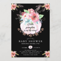 Floral Little Pumpkin Baby Shower