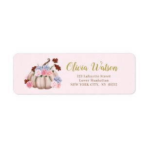 Floral Little Pumpkin Personalised