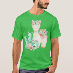 Floral Llama T-Shirt