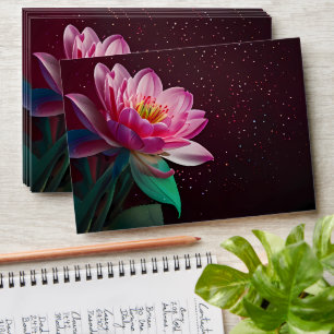 Floral Lotus Wedding Suite Starry Night Romance Envelope