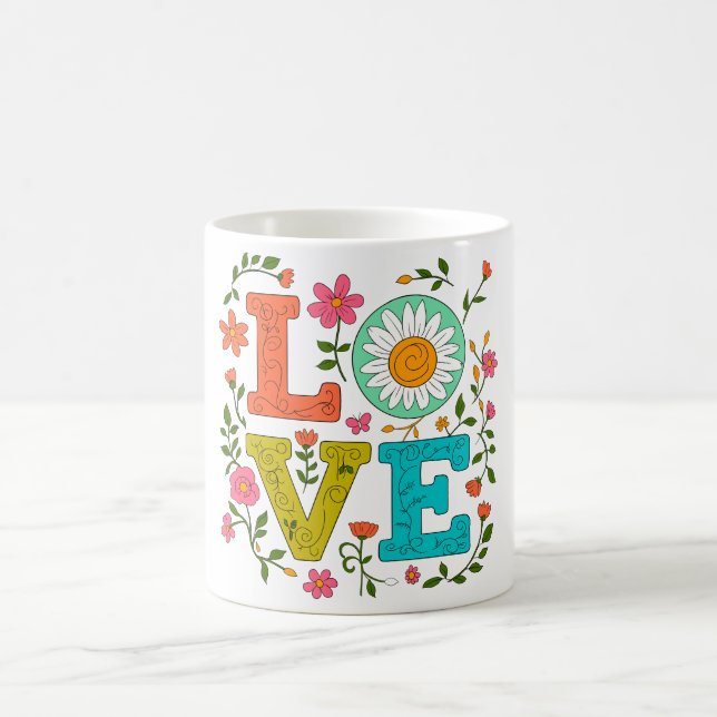 Floral Love  Coffee Mug (Center)