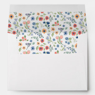 Floral love custom envelope