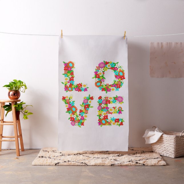 floral love fabric (In Situ)
