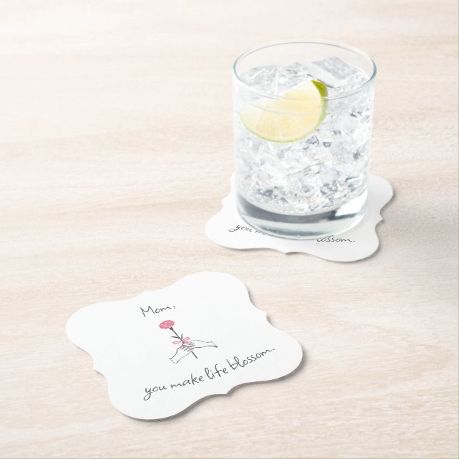 Floral Love for Mum – Paper Coasters  (Insitu)