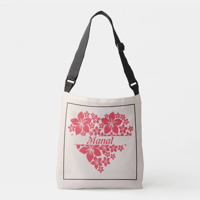 Floral Love Heart Tote (Front)