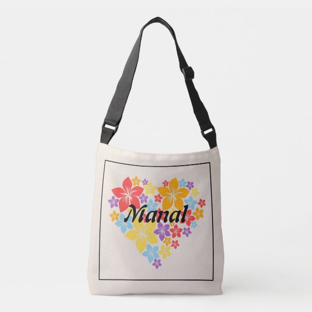 Floral Love Heart Tote (Front)