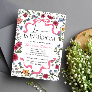 Floral Love is in Bloom Bridal Shower Invitation