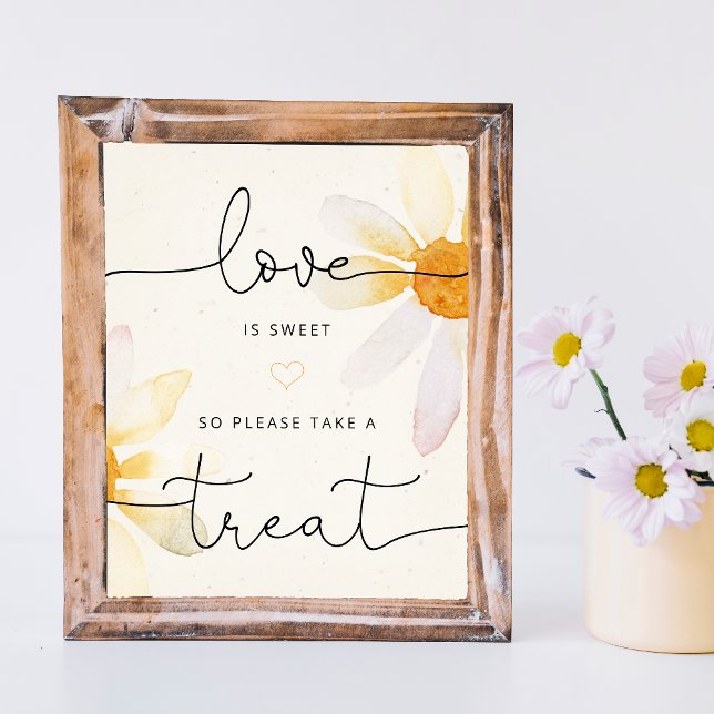 Floral Love is Sweet Wedding Poster (Creator Uploaded)