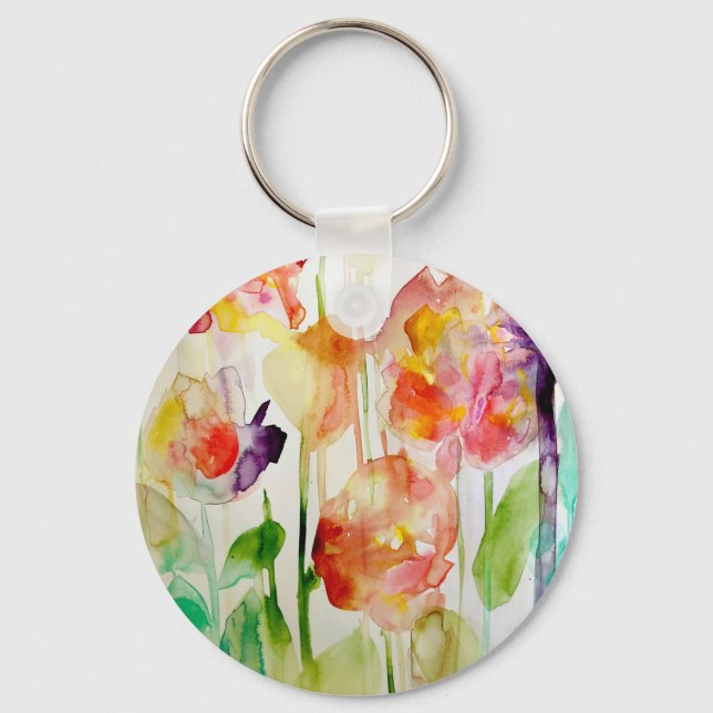 floral love key ring (Front)