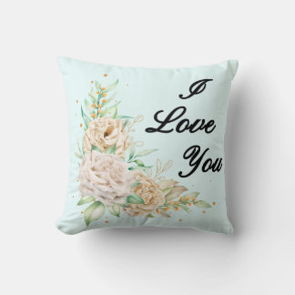 Floral Love Note Pillow