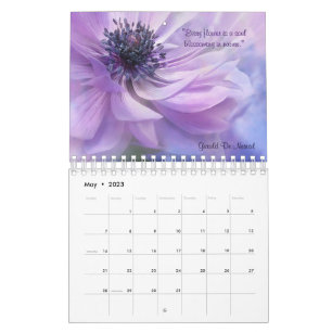 Floral Love Quotes 2023 Calendar