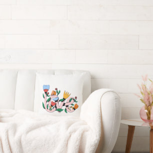 Floral LOVE Tote Bag – Cute Nature Aesthetic Canva Cushion