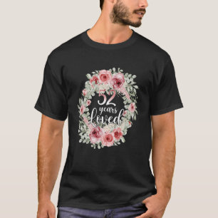 Floral Loved 52 Year Old 52th Birthday Mum Mother T-Shirt