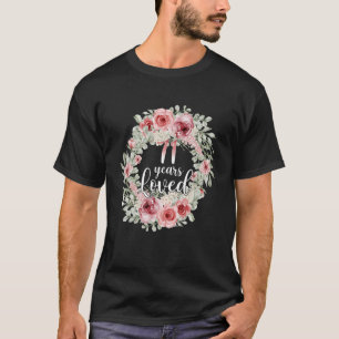 Floral Loved 71 Year Old 71th Birthday Mum Mother T-Shirt