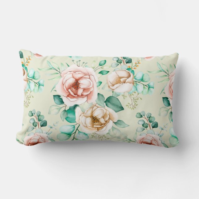 Floral Lumbar Cushion (Front)