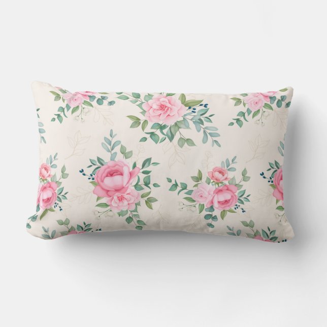 Floral Lumbar Cushion (Front)