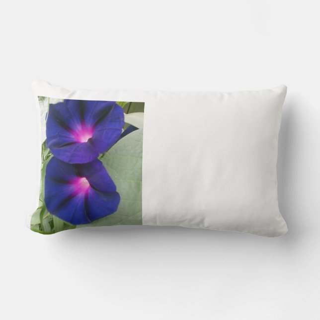 Floral Lumbar Throw Pillow (Front)