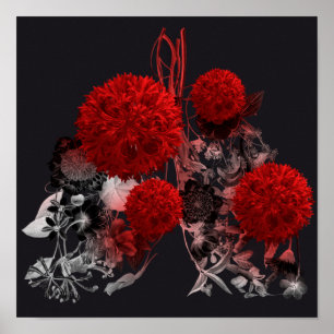 Floral Lungs Poster
