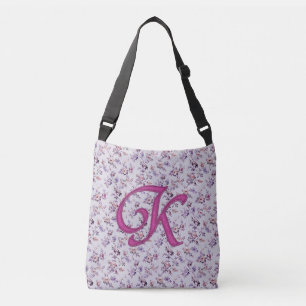Floral Luxury Monogram K Crossbody Bag
