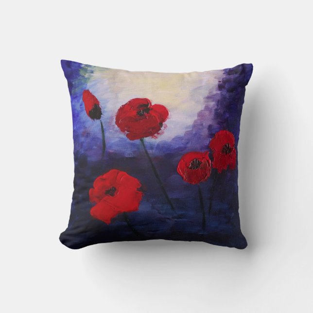 Floral Magic Throw Cushion (Front)